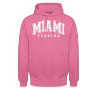 Spreadshirt Miami Beach Floride Sunshine State Florida Pride Sweat À Capuche Unisexe, L, Rose