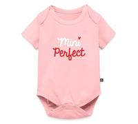Spreadshirt Mini Perfect Enfant Fête des Pères Body Manches Courtes Bébé Bio, 62 (2-3 mois), rose