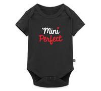 Spreadshirt Mini Perfect Enfant Fête des Pères Body Manches Courtes Bébé Bio, 86 (12-18 mois), noir