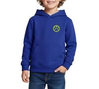 Spreadshirt Miraculous Cat Noir Silhouette Avant Dos Sweat À Capuche Enfant Premium, 146/152 (10 Ans), Bleu Roi