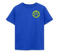 Spreadshirt Miraculous Cat Noir Silhouette Avant Dos T Shirt Enfant, 122/128 (7-8 Ans), Bleu Royal