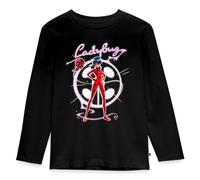 Spreadshirt Miraculous Ladybug avec Tikki T Shirt Manches Longues Enfant Premium, 110/116 (4 Ans), Noir