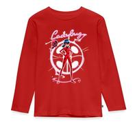 Spreadshirt Miraculous Ladybug avec Tikki T Shirt Manches Longues Enfant Premium, 110/116 (4 Ans), Rouge