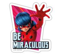 Spreadshirt Miraculous Ladybug Be Miraculous Autocollant Sticker, 10 x 10 cm, blanc mat