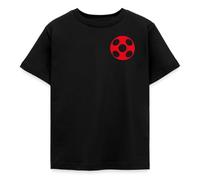 Spreadshirt Miraculous Ladybug Silhouette Avant Dos T Shirt Enfant, 122/128 (7-8 Ans), Noir