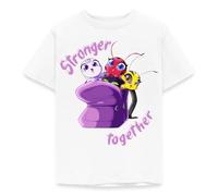 Spreadshirt Miraculous Plus Forts Ensemble T Shirt Enfant, 98/104 (3-4 Ans), Blanc