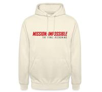 Spreadshirt Mission Impossible The Final Reckoning Logo du Film Sweat À Capuche Unisexe, S, Vanille