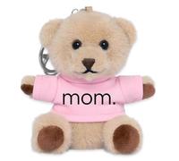 Spreadshirt Mom Maman Design Minimaliste Cadeau Fête des Mères Porte-clés peluche, taille unique, rose