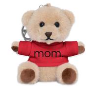 Spreadshirt Mom Maman Design Minimaliste Cadeau Fête des Mères Porte-clés peluche, taille unique, rouge