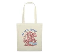 Spreadshirt Mon Dernier Rodéo Western Enterrement De Vie De Garçon Tote Bag, taille unique, nature