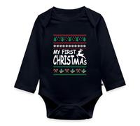 Spreadshirt Mon Premier Noël Bébé Renne Body Manches Longues Bébé Bio