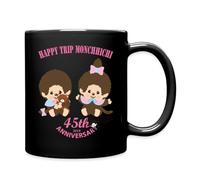 Spreadshirt Monchhichi 45ème Anniversaire Tasse Mug, taille unique, noir