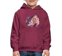 Spreadshirt Monster High™ Clawdene Wolf Clawsome Pull À Capuche Premium Enfant, 152/164 (12-14 Ans), Bordeaux