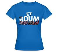 Spreadshirt MotoGP Et Boum Cadeau Moto T-Shirt Femme, S, Bleu Royal