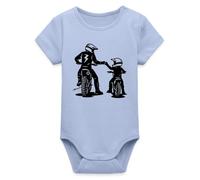 Spreadshirt Motorcross | Père Et Fils Body bébé manches courtes bio Stanley/Stella, 3-6 mois, ciel