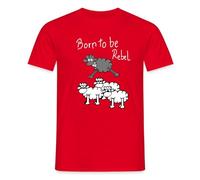 Spreadshirt Mouton Born to Be Rebel T Shirt Homme