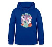 Spreadshirt My Little Pony Retro Messy Hair Don't Care Sweat À Capuche Femme, L, Bleu Royal