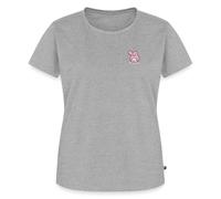 Spreadshirt My Melody Portrait brodé T Shirt Femme Premium, L, Gris chiné