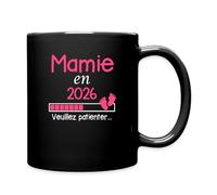 Spreadshirt Naissance En 2026 Cadeau pour Future Grand-Mère Mug Tasse, taille unique, noir