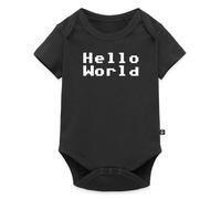 Spreadshirt Naissance Geek Hello World Body Manches Courtes Bébé Bio