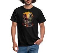 Spreadshirt Naruto Cool Design avec Kakashi, Iruka Et Naruto T-Shirt Homme, XL, Noir