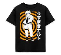 Spreadshirt Naruto Cool Design avec Naruto T Shirt Enfant, 122/128 (7-8 Ans), Noir