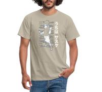 Spreadshirt Naruto Cool Design avec Sasuke T Shirt Homme, M, Beige Sable