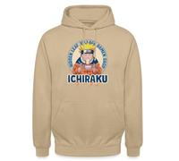 Spreadshirt Naruto Ichiraku Hidden Leaf Village Ramen Shop Sweat À Capuche Unisexe, M, Beige
