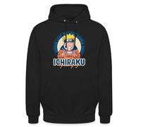 Spreadshirt Naruto Ichiraku Hidden Leaf Village Ramen Shop Sweat À Capuche Unisexe, XL, Noir