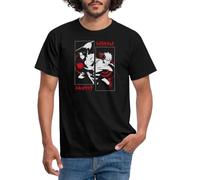 Spreadshirt Naruto Shippuden Cool Design avec Sasuke Et Naruto T Shirt Homme, XXL, Noir