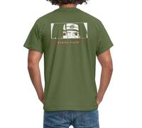 Spreadshirt Naruto Shippuden Le Sharingan D'Uchiha Itachi T-Shirt Homme, L, Vert Militaire