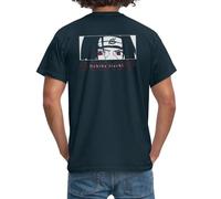 Spreadshirt Naruto Shippuden Le Sharingan D'Uchiha Itachi T-Shirt Homme, XL, Marine