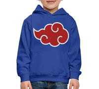 Spreadshirt Naruto Shippuden Nuage D'Akatsuki Pull À Capuche Premium Enfant, 152/164 (12-14 Ans), Bleu Royal