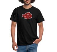 Spreadshirt Naruto Shippuden Nuage D'Akatsuki T Shirt Homme, L, Noir