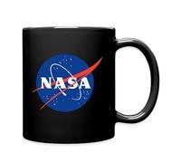 Spreadshirt NASA Logo Classique Mug Tasse, taille unique, noir