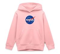 Spreadshirt NASA Logo Classique Sweat À Capuche Enfant Premium, 146/152 (10 Ans), Rose