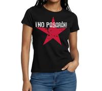 Spreadshirt No Pasaran Étoile Rouge Cadeau Antifasciste T Shirt Femme