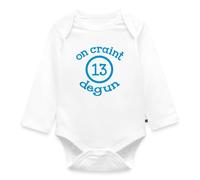 Spreadshirt On Craint Dégun 13 Expression Marseillaise Humour Marseille Body Manches Longues Bébé Bio, 80 (9-12 mois), blanc
