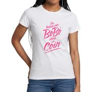 Spreadshirt on Laisse Pas Bébé dans Un Coin Citation Danse Film Dirty Dancing T Shirt Femme, L, Blanc