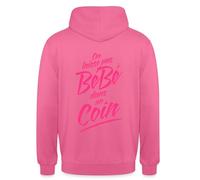 Spreadshirt on Laisse Pas Bébé dans Un Coin Citation Danse Film Sweat À Capuche Unisexe, M, Rose