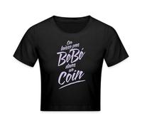 Spreadshirt on Laisse Pas Bébé dans Un Coin Danse Film Crop Top