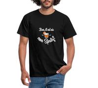 Spreadshirt Où Est Mon Spritz Humour T Shirt Homme, L, Noir