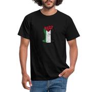 Spreadshirt Palestine Faust Free Palestine T Shirt Homme, L, Noir
