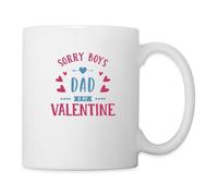 Spreadshirt Papa Mon Amour Cadeau Humour Pour La Saint Valentin Mug Blanc, taille unique, blanc