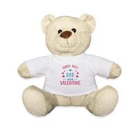 Spreadshirt Papa Mon Amour Cadeau Humour Pour La Saint Valentin Peluche, taille unique, blanc