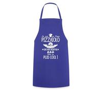 Spreadshirt Papa Pizzaiolo Cadeau Fête Des Pères Tablier Cuisine, taille unique, bleu royal
