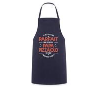 Spreadshirt Papa Pizzaiolo Pizza Cadeau Fête des Pères Tablier Cuisine, taille unique, marine