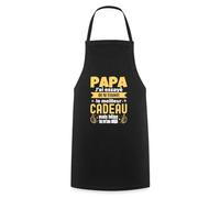 Spreadshirt Papa Tu M'As Déjà Cadeau Fête des Pères Humour Tablier Cuisine, taille unique, noir