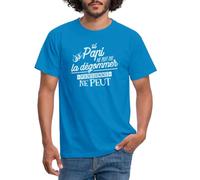 Spreadshirt Papi Pétanque T Shirt Homme, XXL, Bleu Royal