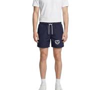 Spreadshirt Papy Rock'n'Roll Cadeau Papi Short de Bain, M, Bleu Marine